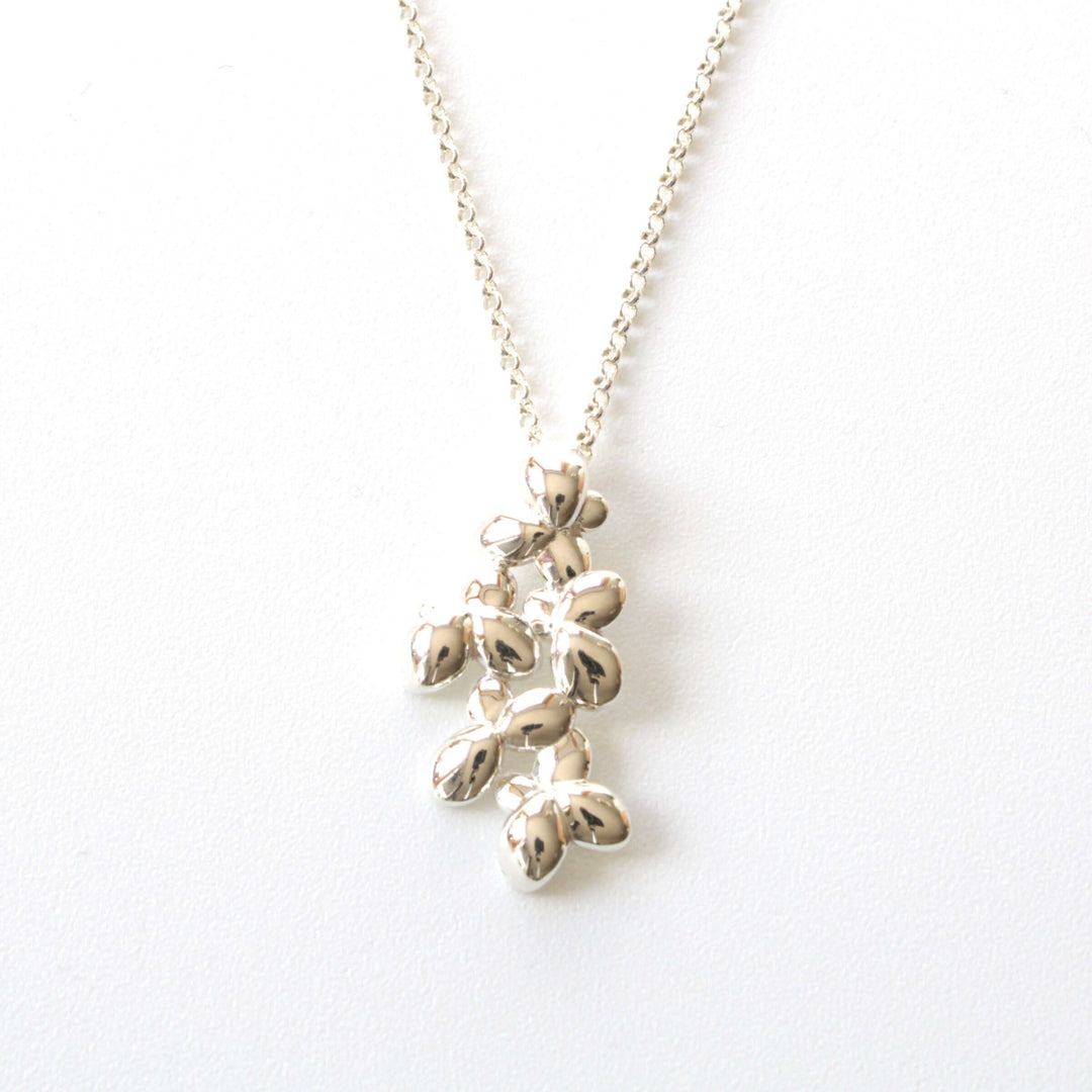 Duckweed Lemna pendant in sterling silver Ontogenie Science Jewelry
