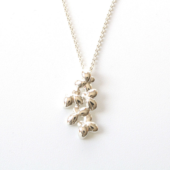 Duckweed Lemna pendant in sterling silver Ontogenie Science Jewelry