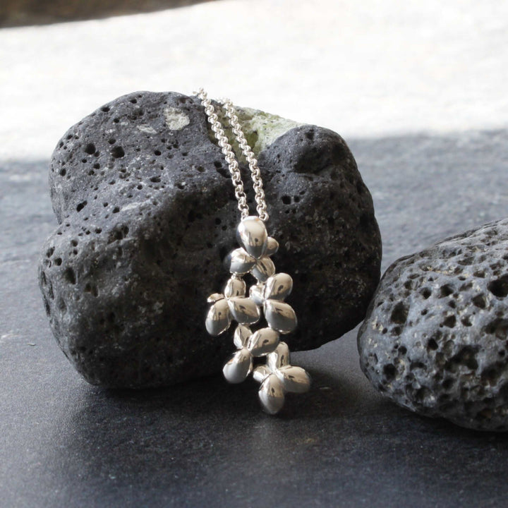 Duckweed Lemna pendant in sterling silver Ontogenie Science Jewelry