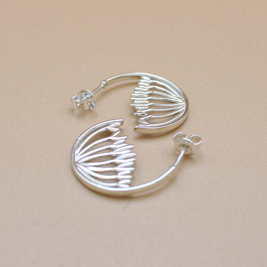 Cell biology hoop earrings by ontogenie science jewelry