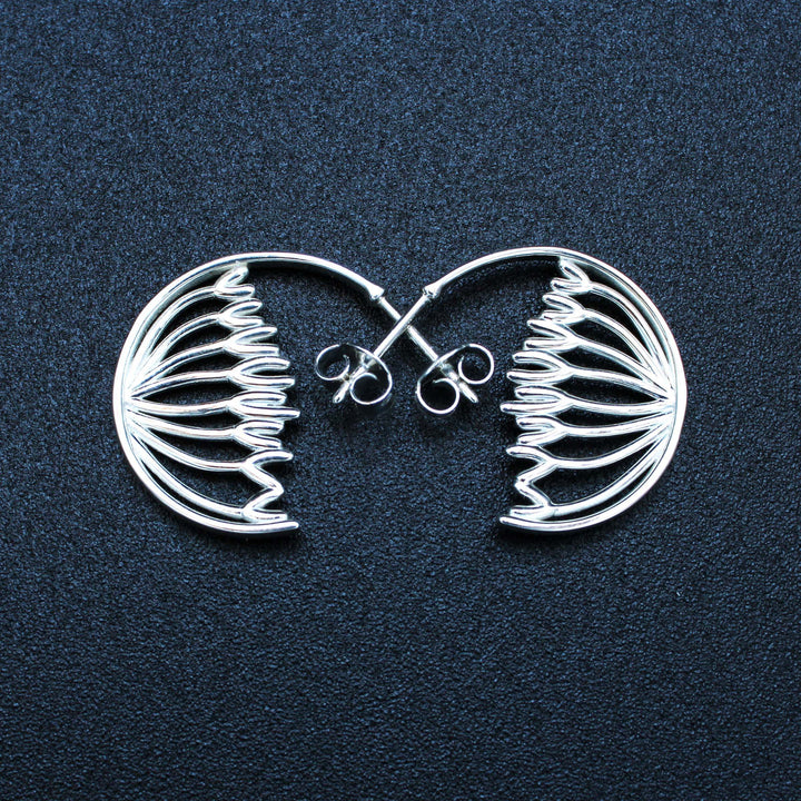 Cell biology hoop earrings by ontogenie science jewelry