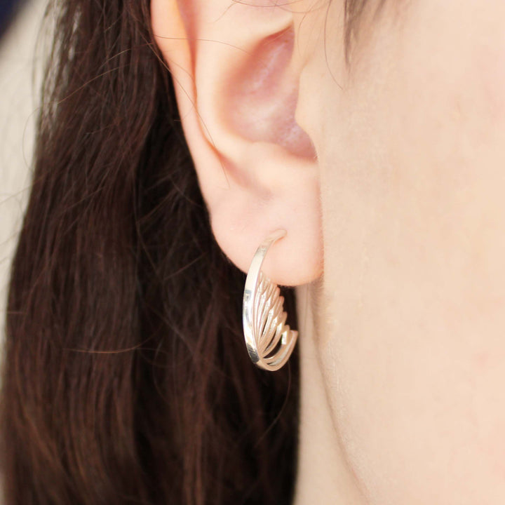 ag: Mitosis anaphase hoop earrings by ontogenie science jewelry