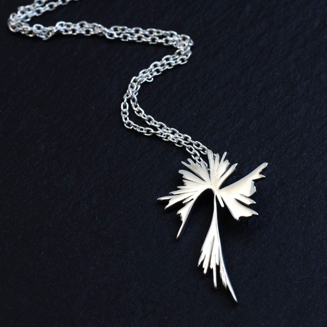 phylogenetic tree pendant silver ontogenie science jewelry