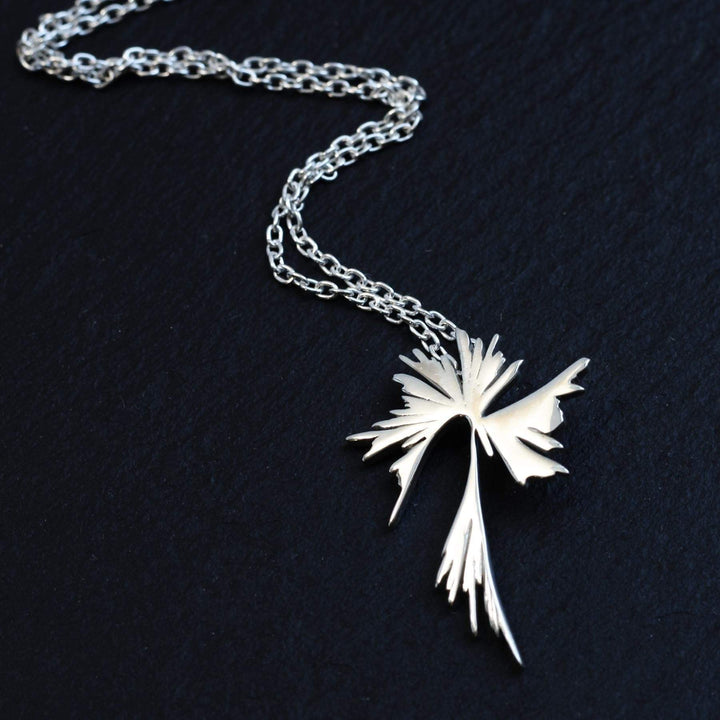 phylogenetic tree pendant silver ontogenie science jewelry