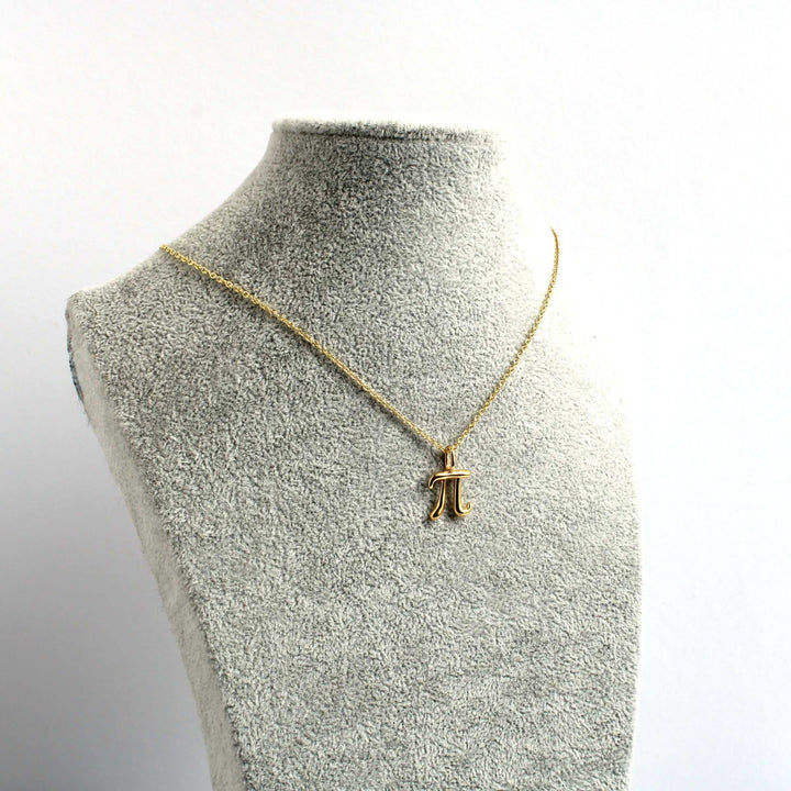 Pi Math Necklace in 14K gold plated brass Ontogenie