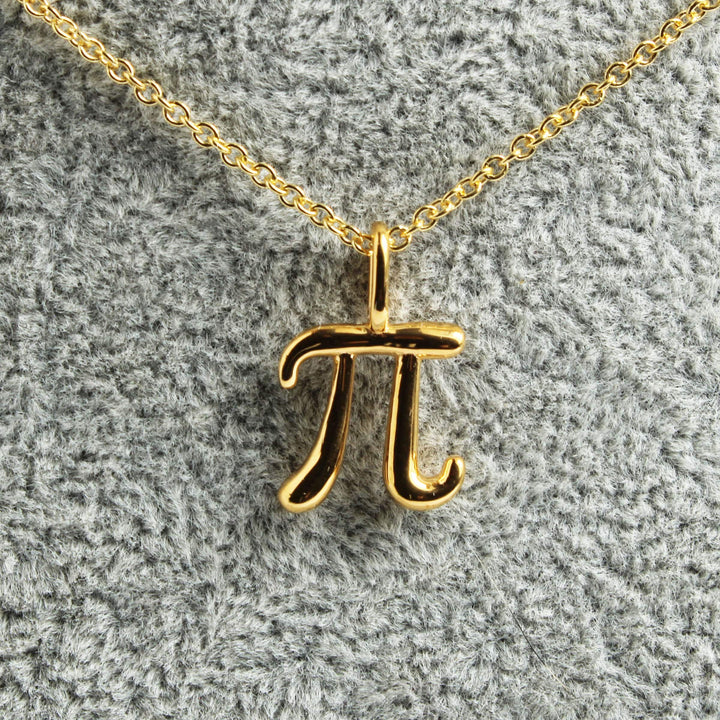 Pi Math Necklace in 14K gold plated brass Ontogenie