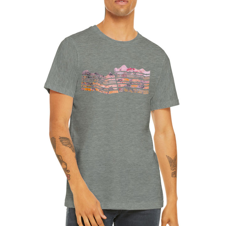 dip slip fault geology t-shirt design by ontogenie science jewelry