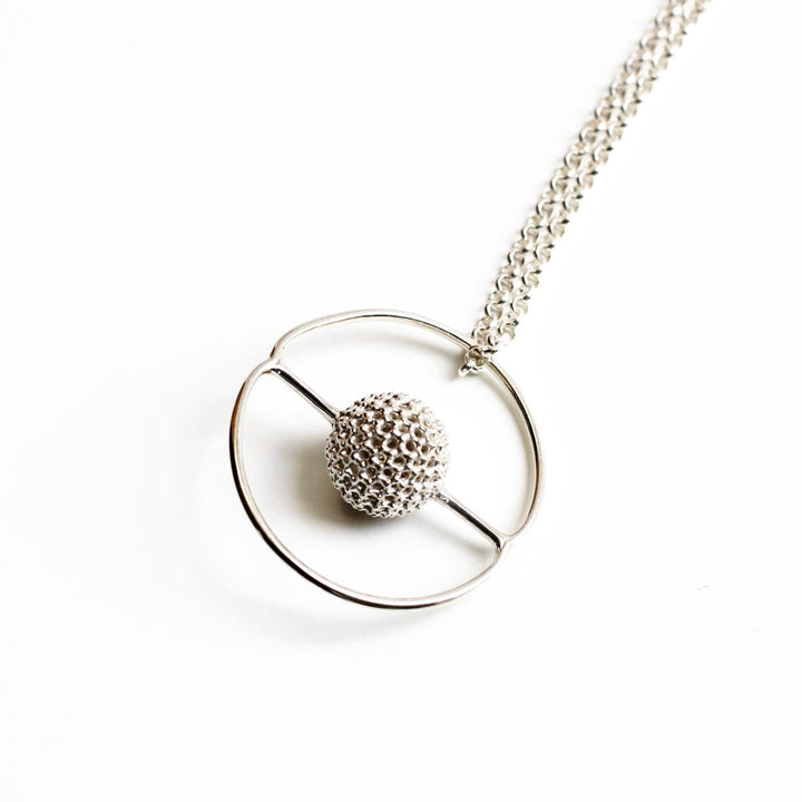 radiolaria saturnalis sterling silver science jewelry ontogenie