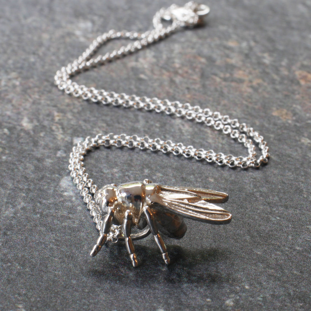 drosophila pendant in sterling silver by Ontogenie