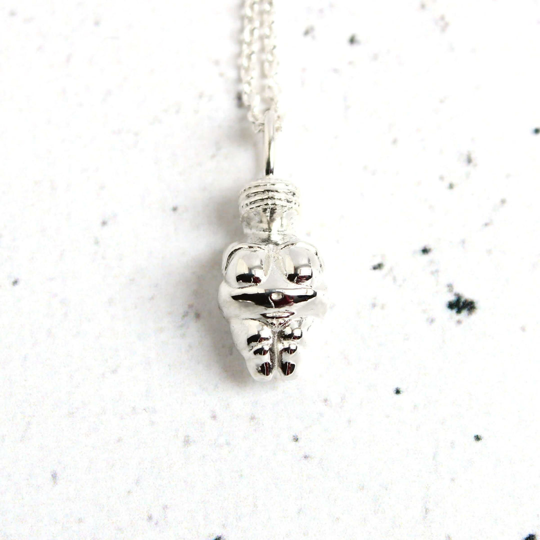 Venus of Willendorf sterling silver pendant Ontogenie