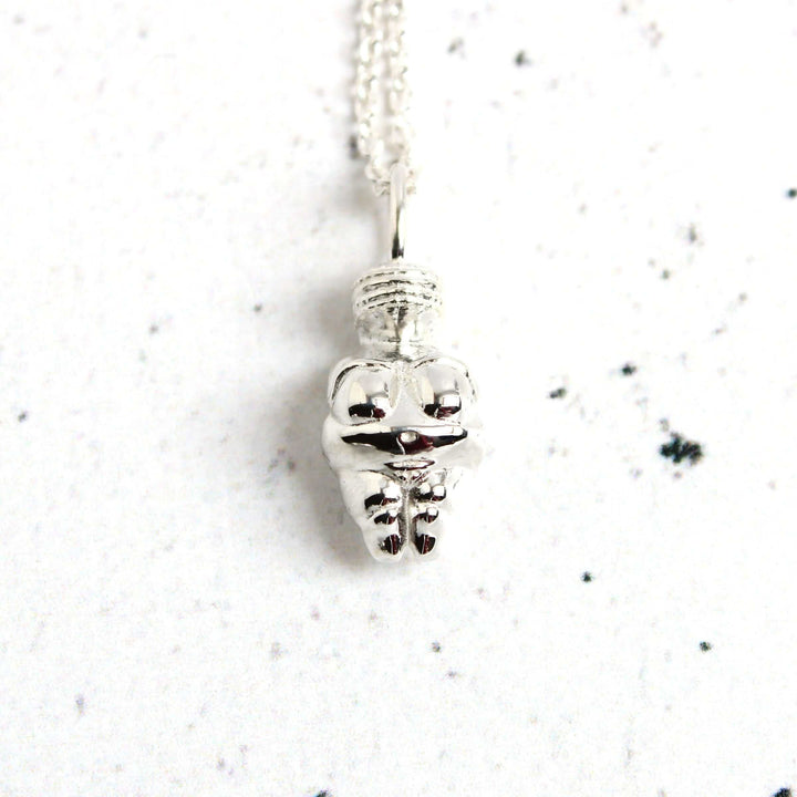 Venus of Willendorf sterling silver pendant Ontogenie