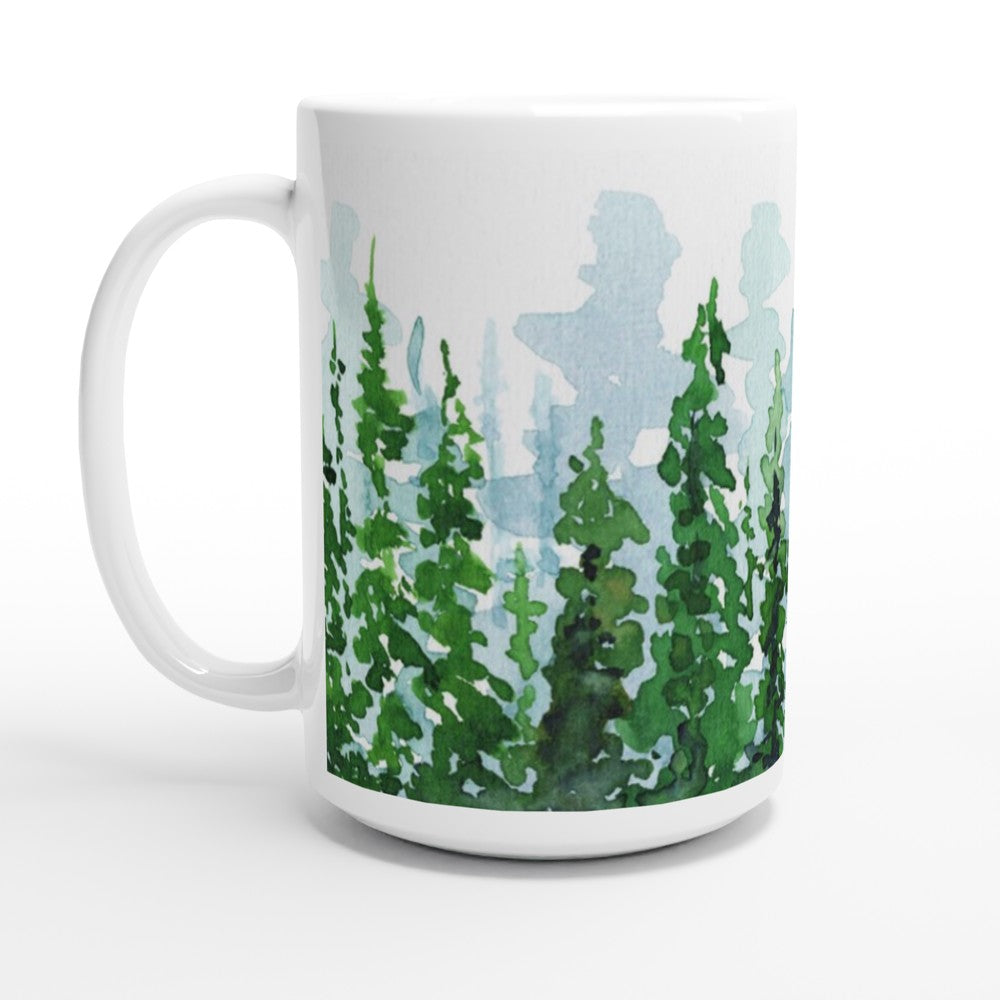 forest watercolor mug by ontogenie