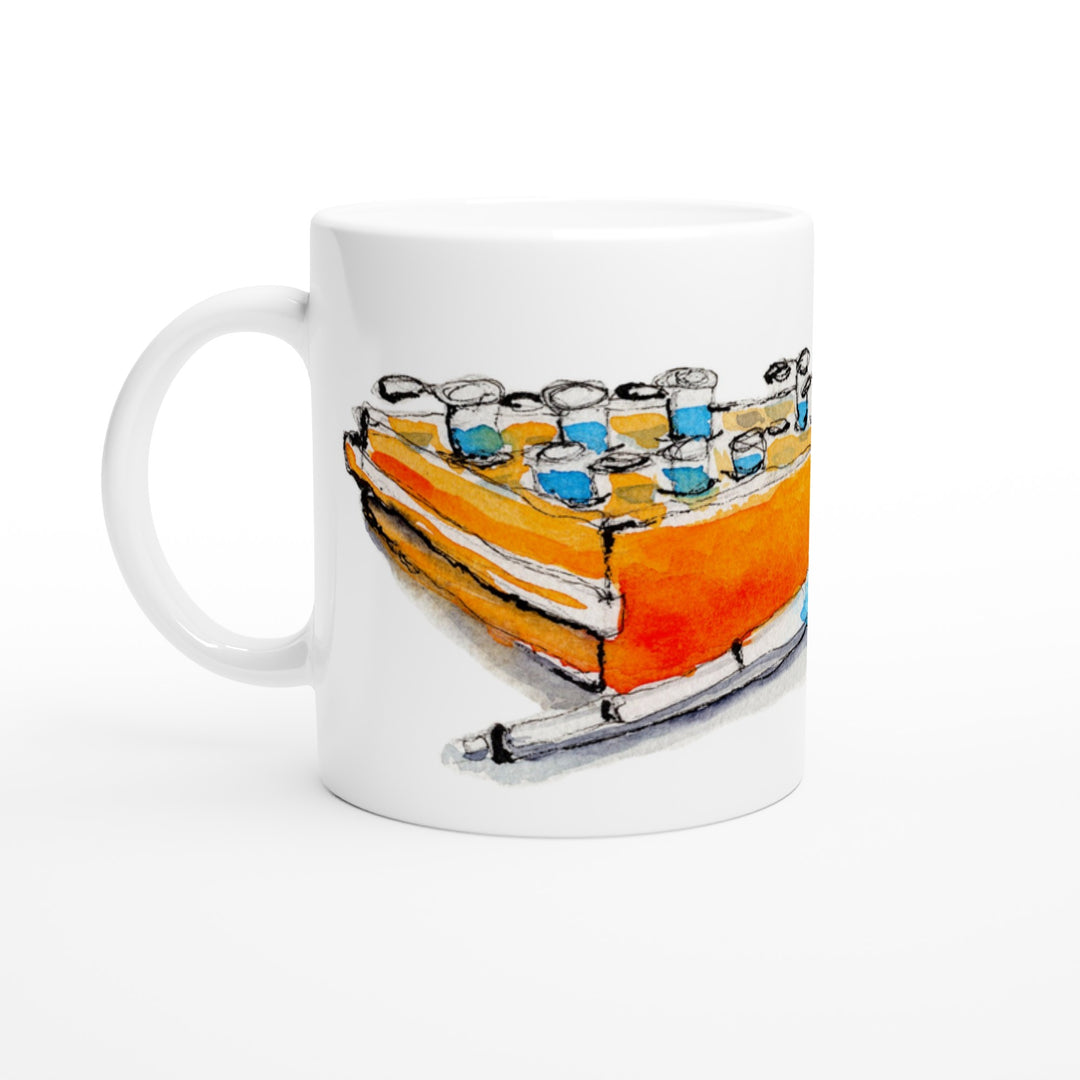 pipette and microtube rack science lab mug