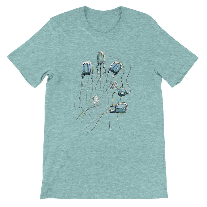 alatina box jellyfish  t-shirt design by ontogenie