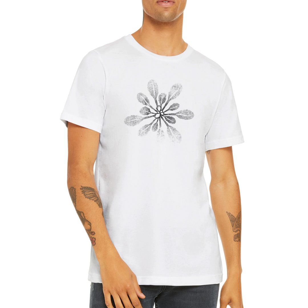 arabidopsis design on white t-shirt by ontogenie