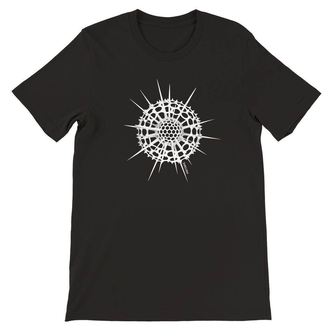 radiolaria t-shirt in black by ontogenie