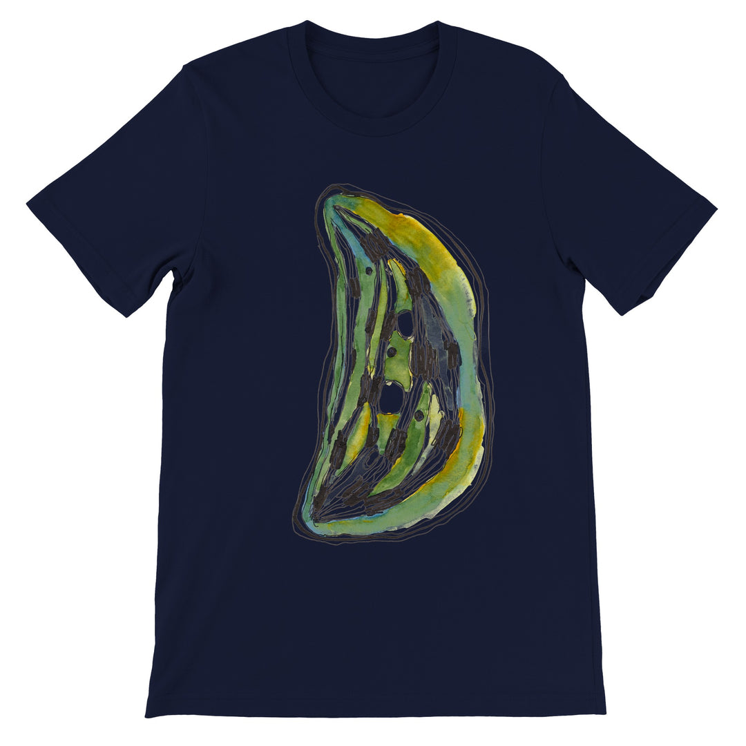 chloroplast design on navy blue tshirt by ontogenie