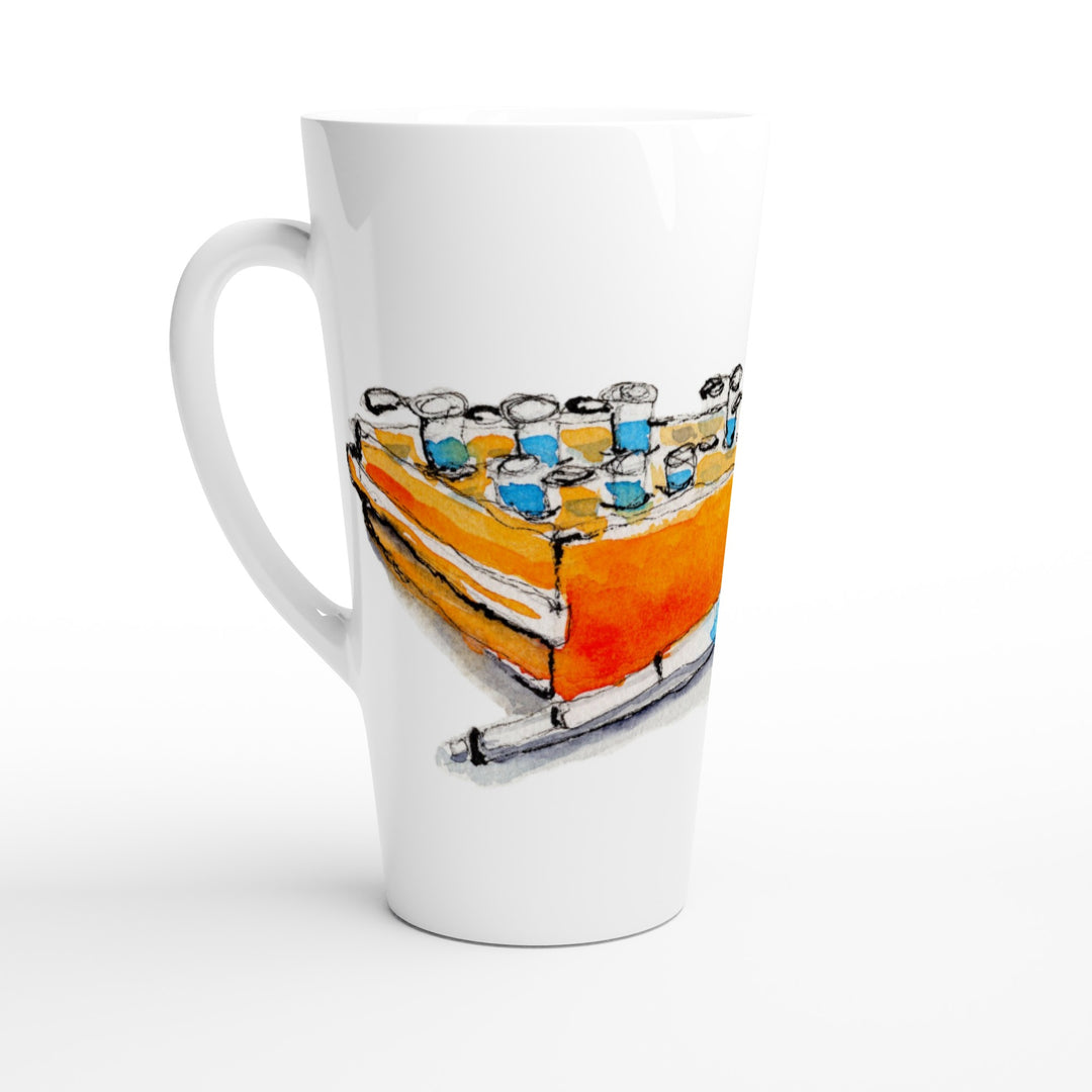 pipette and microtube rack science lab mug