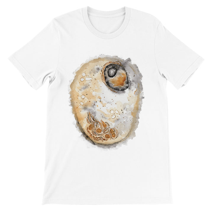 animal cell watercolor painting print on white t-shirt by ontogenie