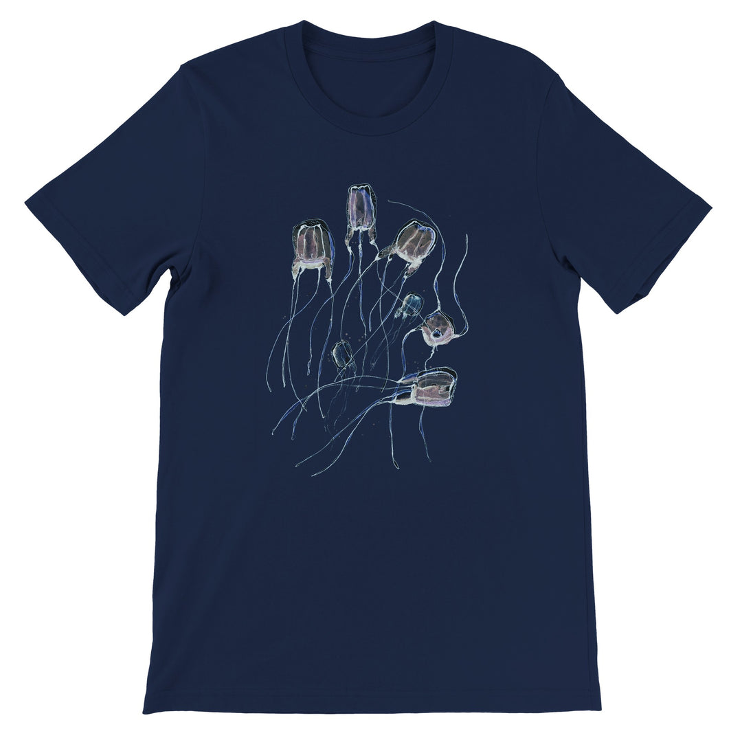 alatina box jellyfish  t-shirt design by ontogenie