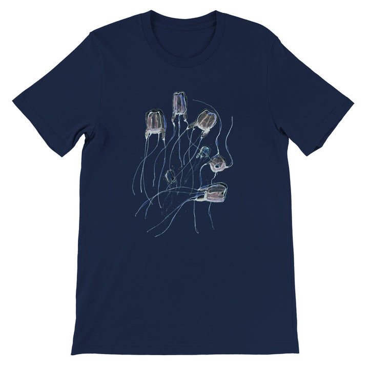 alatina box jellyfish  t-shirt design by ontogenie