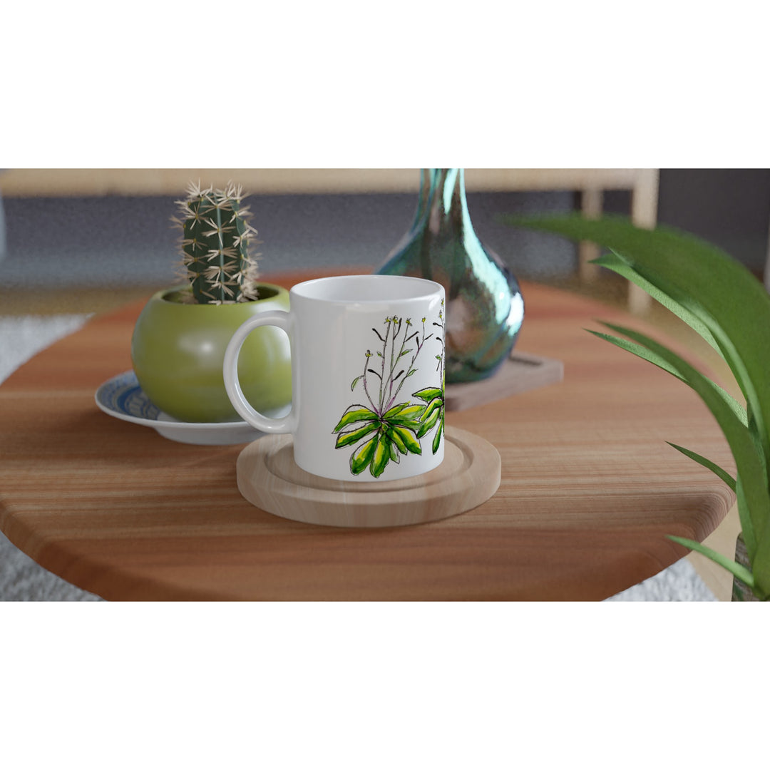 arabidopsis thaliana watercolor mug by ontogenie