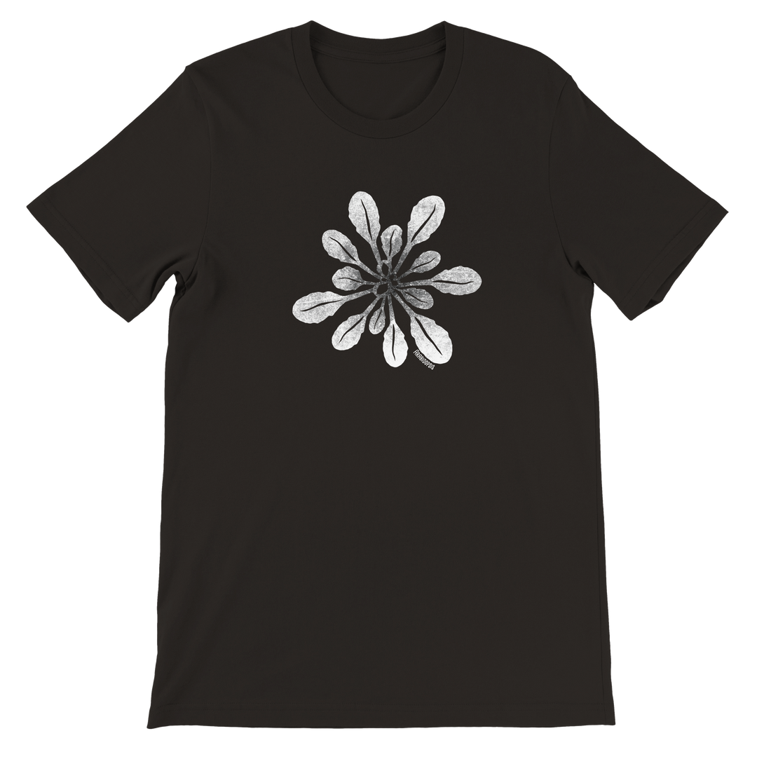 arabidopsis design on black t-shirt by ontogenie