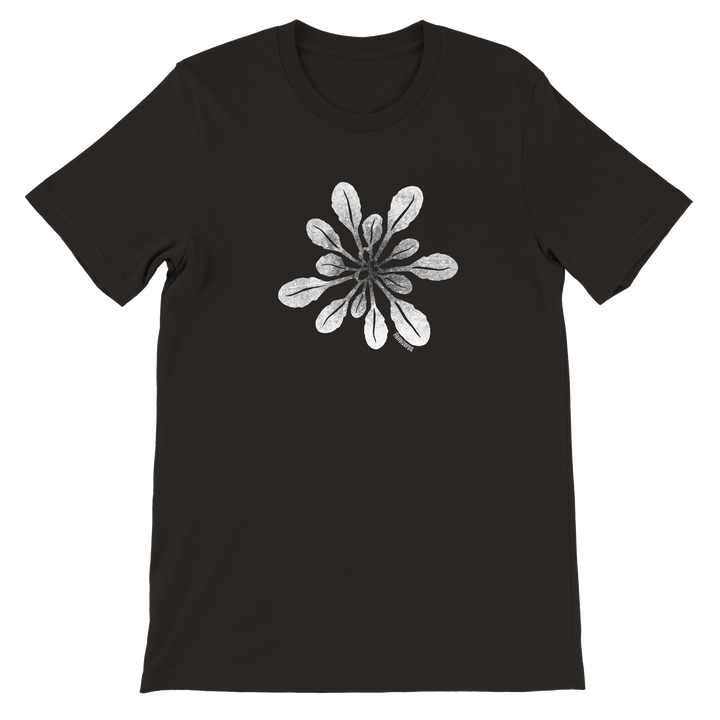 arabidopsis design on black t-shirt by ontogenie