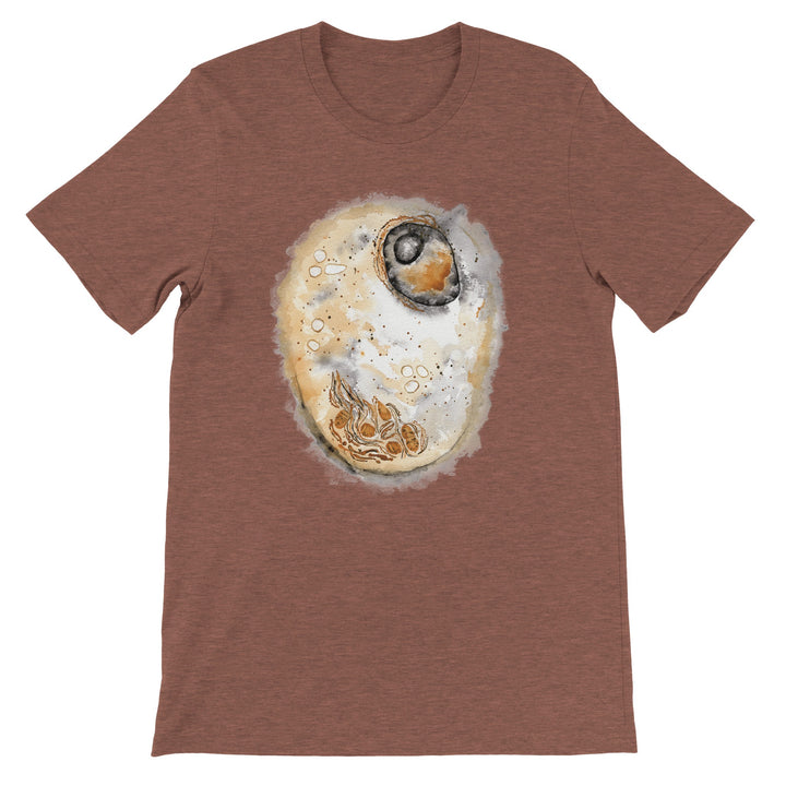 animal cell watercolor print t-shirt by ontogenie