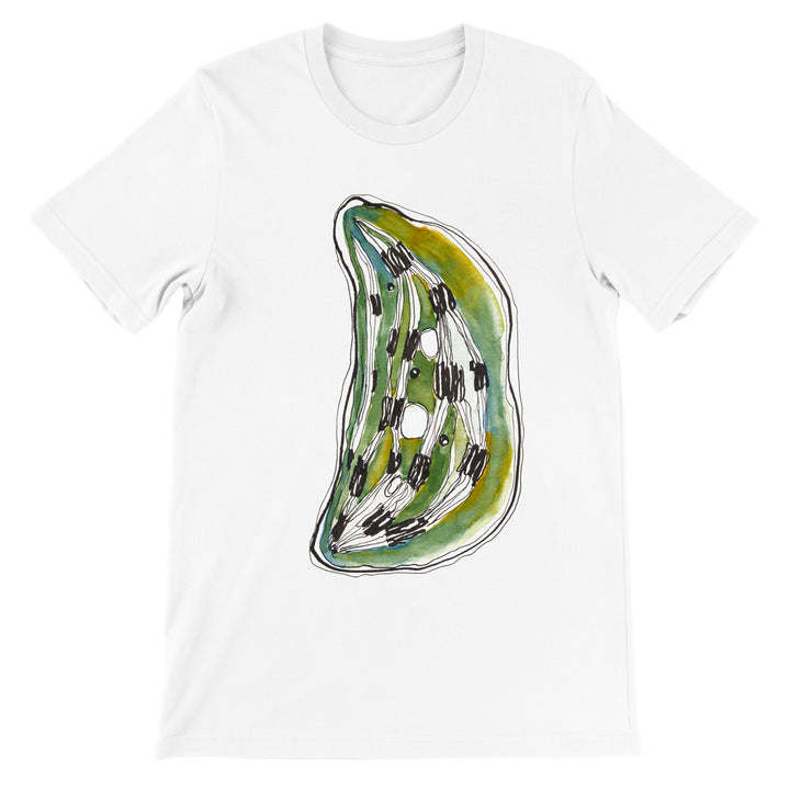 chloroplast design on white tshirt by ontogenie