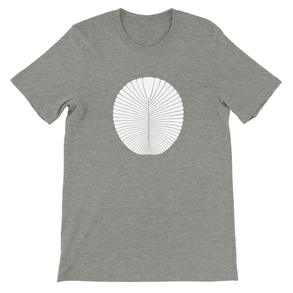 dickinsonia fossil t-shirt in heather gray