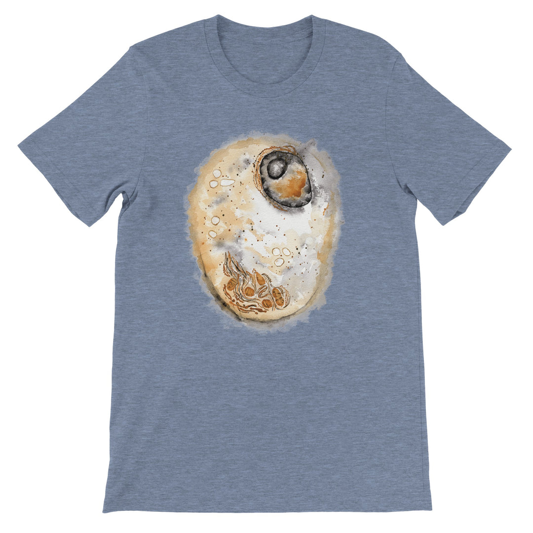 animal cell watercolor print t-shirt by ontogenie