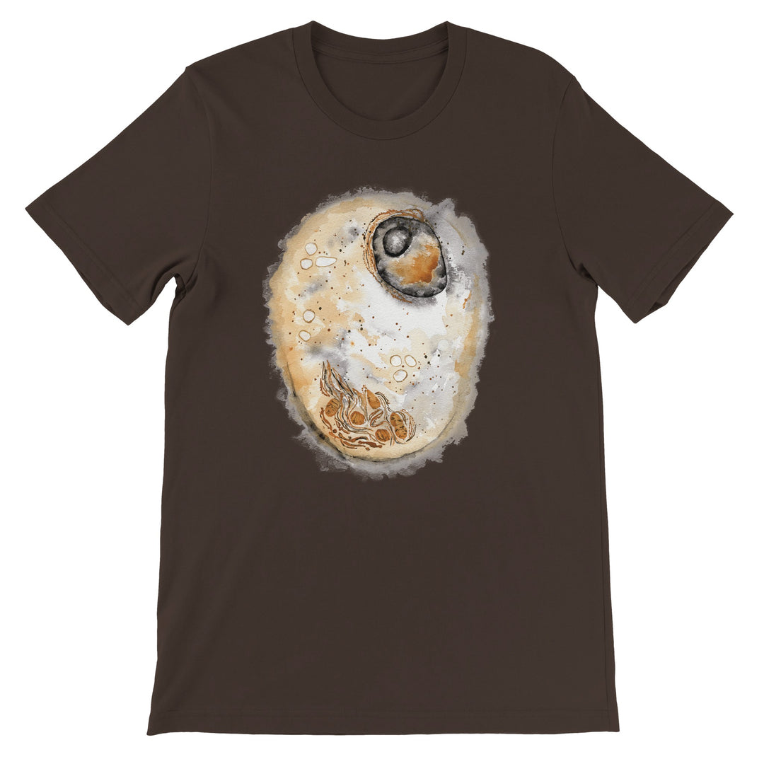 animal cell watercolor print t-shirt by ontogenie