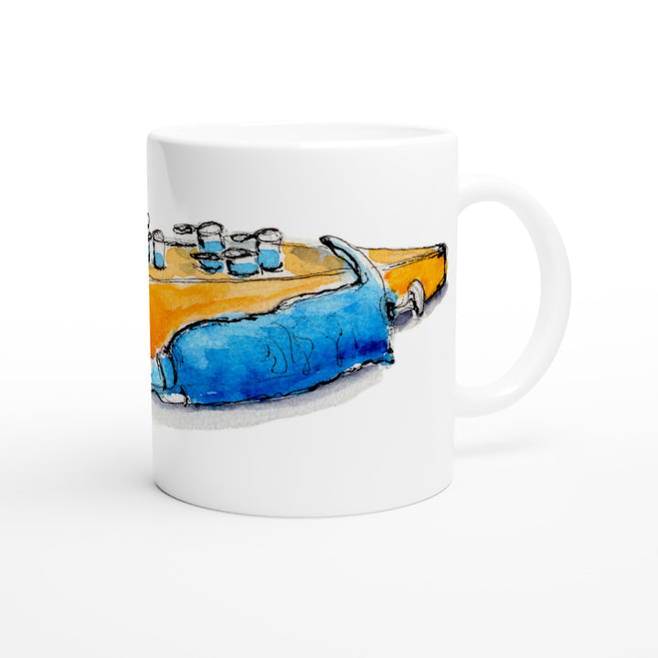 pipette and microtube rack science lab mug