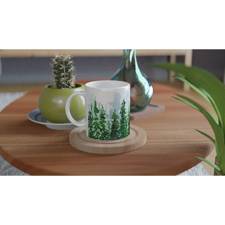 forest watercolor mug by ontogenie