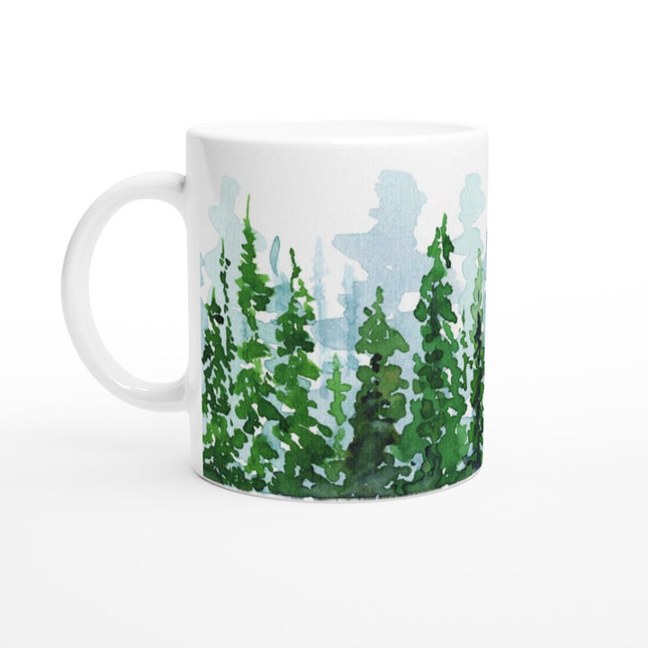 forest watercolor mug by ontogenie