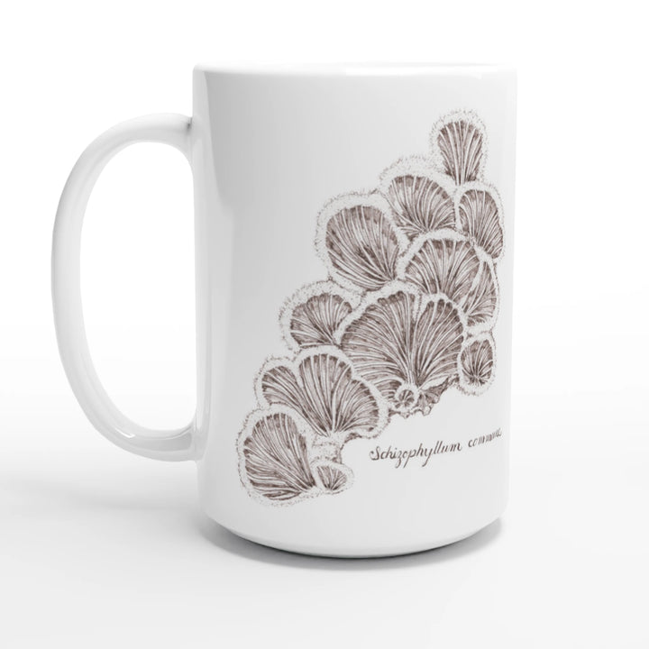 Split gill mushroom Schizophyllum commune tall mug