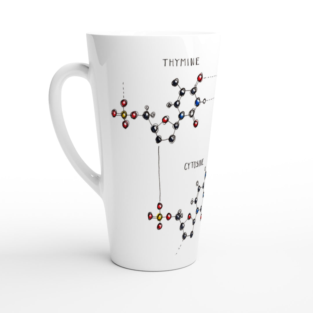 dna base pairing latte mug