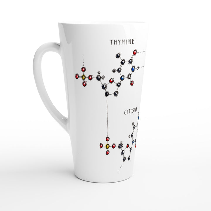 dna base pairing latte mug
