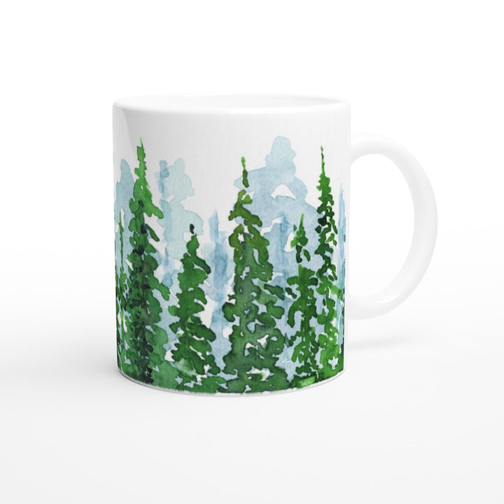 forest watercolor mug by ontogenie