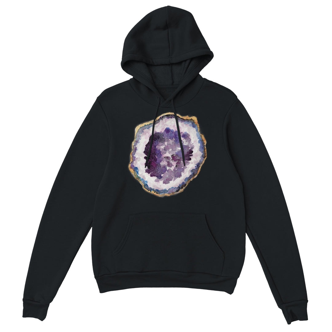 geode hoodie in black
