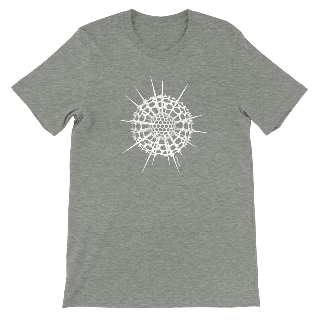 radiolaria t-shirt in heather gray by ontogenie