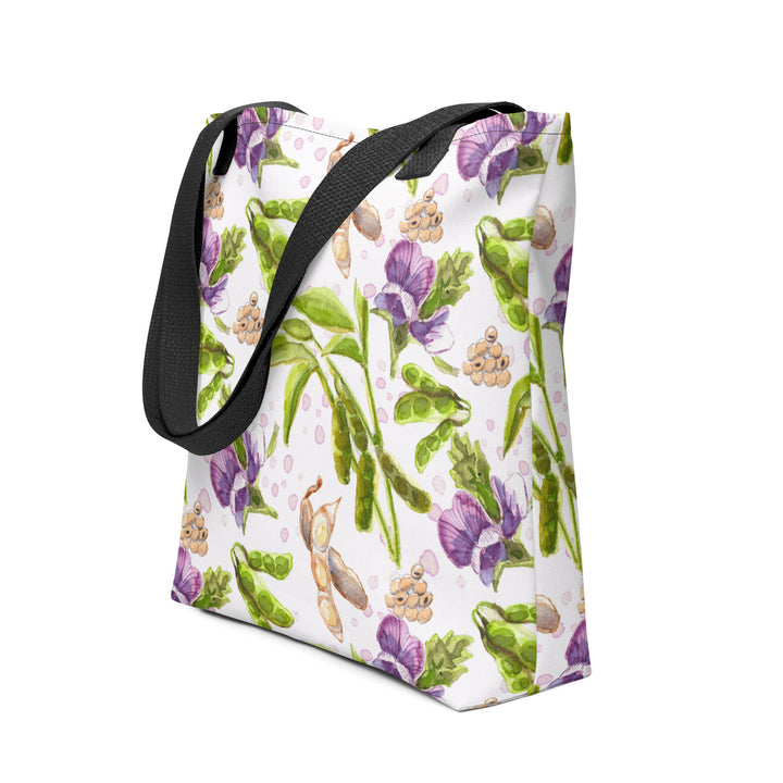 soybean botanical tote bag