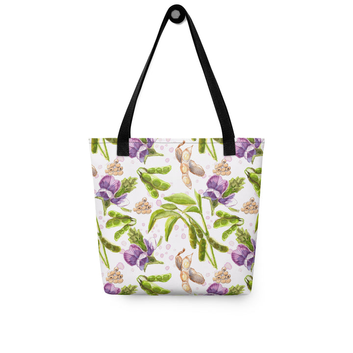 soybean botanical tote bag