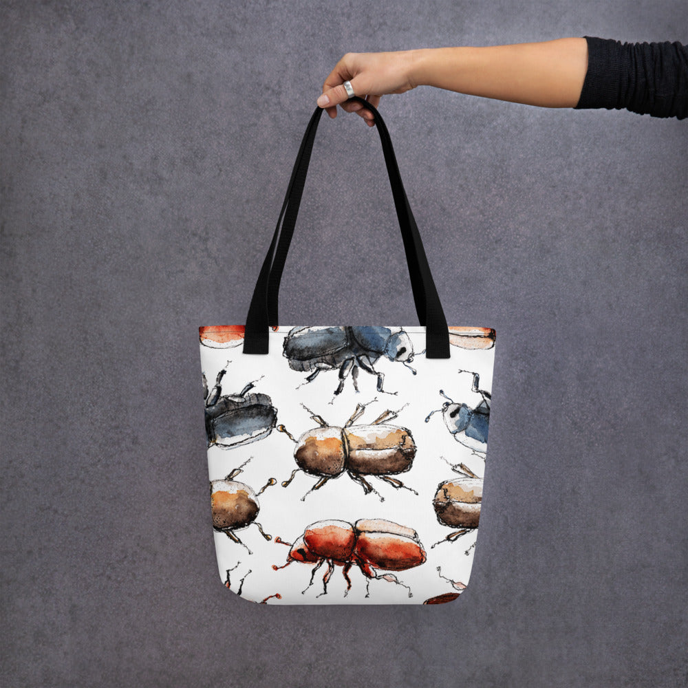 bark beetle tote bag by ontogenie