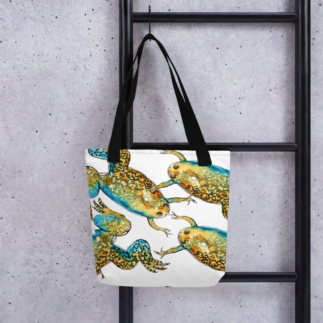 xenopus african clawed frog tote bag by ontogenie