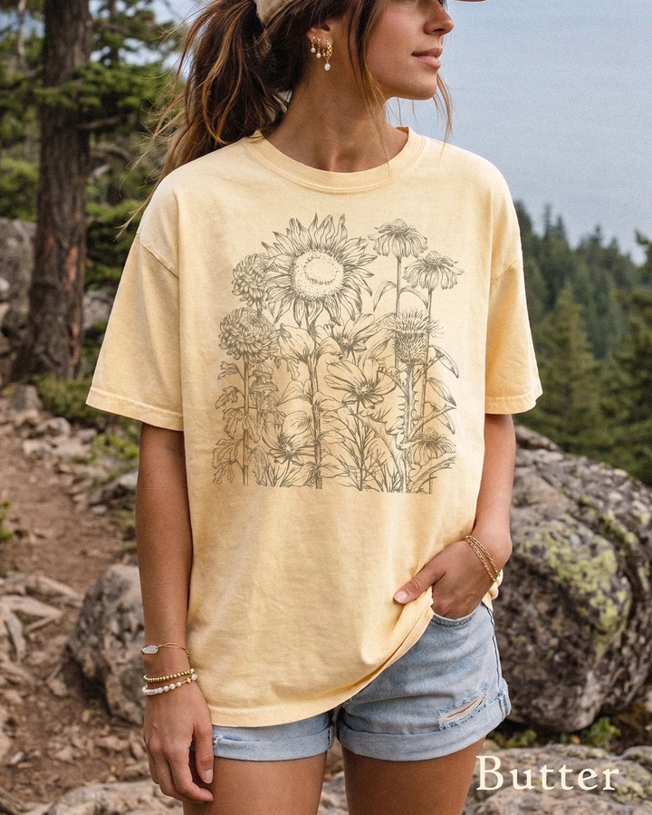 Asteraceae Flower T-Shirt