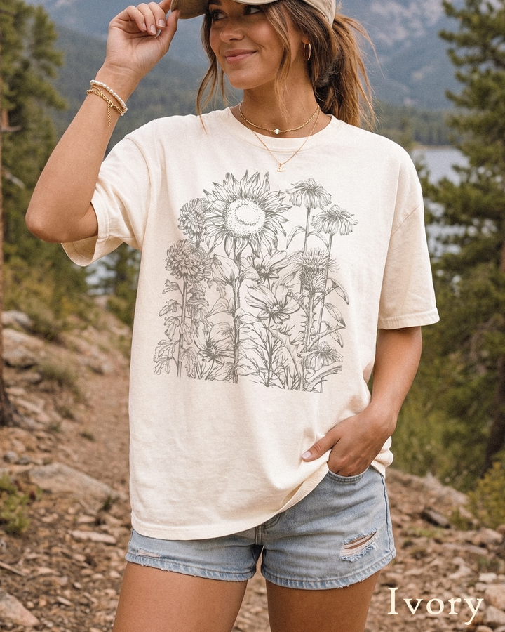 Asteraceae Flower T-Shirt