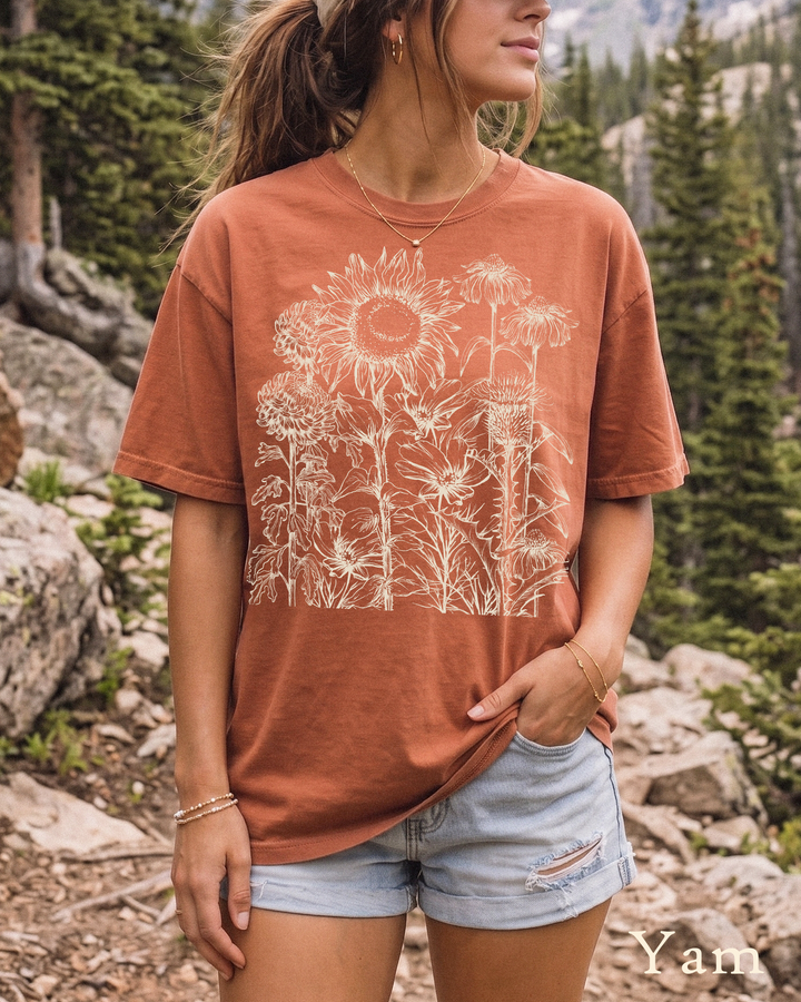 Asteraceae Flower T-Shirt