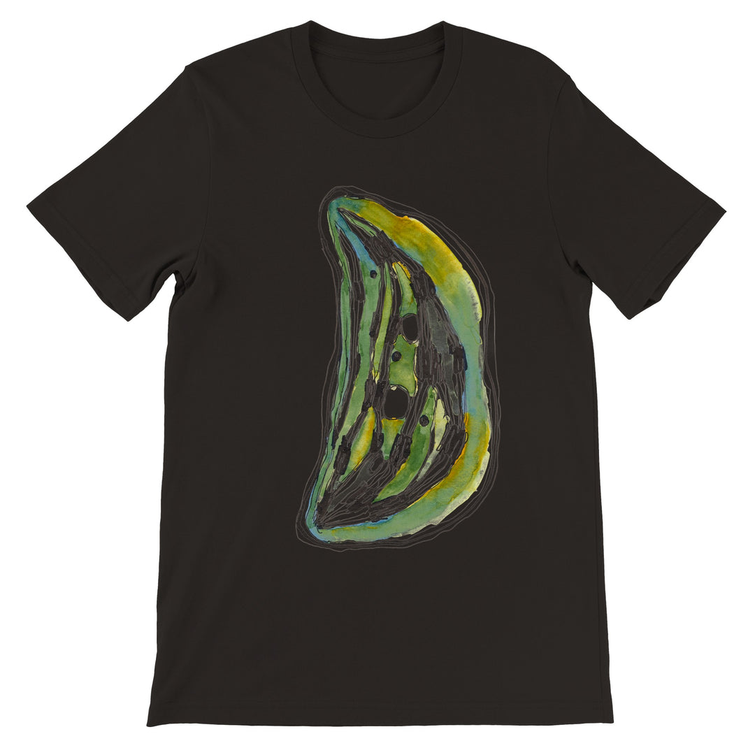 chloroplast design on black tshirt by ontogenie